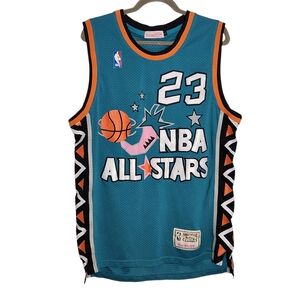 Mitchell & Ness Blue 23 Michael Jordan NBA All Star Jersey Size Large